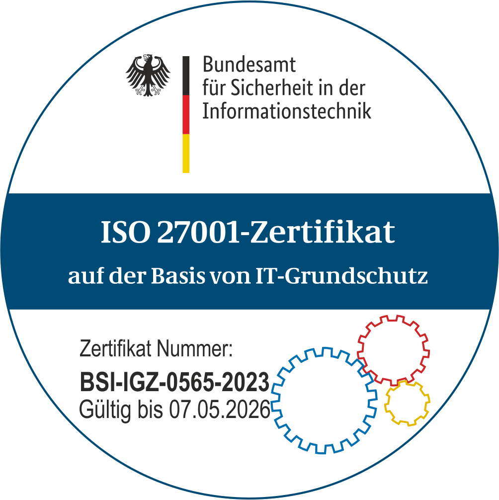 ISO 27001-Zertifikat